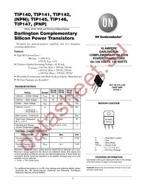 TIP147G datasheet  